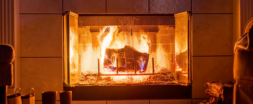 Mendota Hearth Landscape Fireplace Installation in Candler-McAfee, Georgia